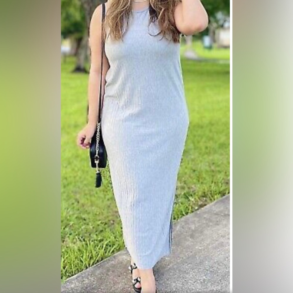 Women’s Sleeveless Dress by a new day in Heather Gray size XXL